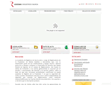 Tablet Screenshot of academiaderegistrosdemurcia.es